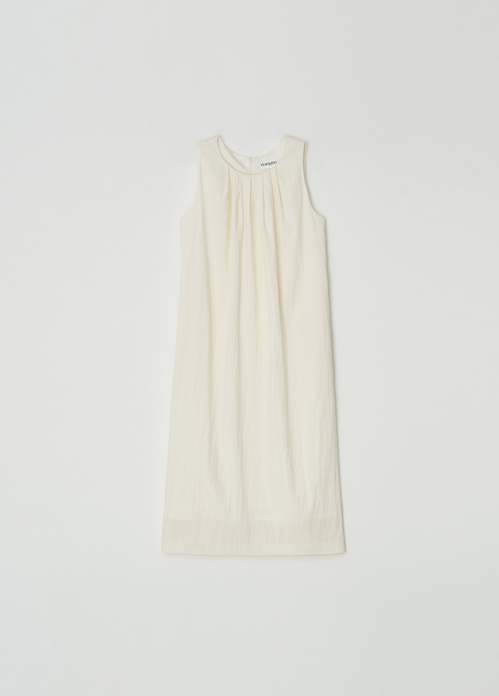 Shirring Silhouette Dress (Light Cream)