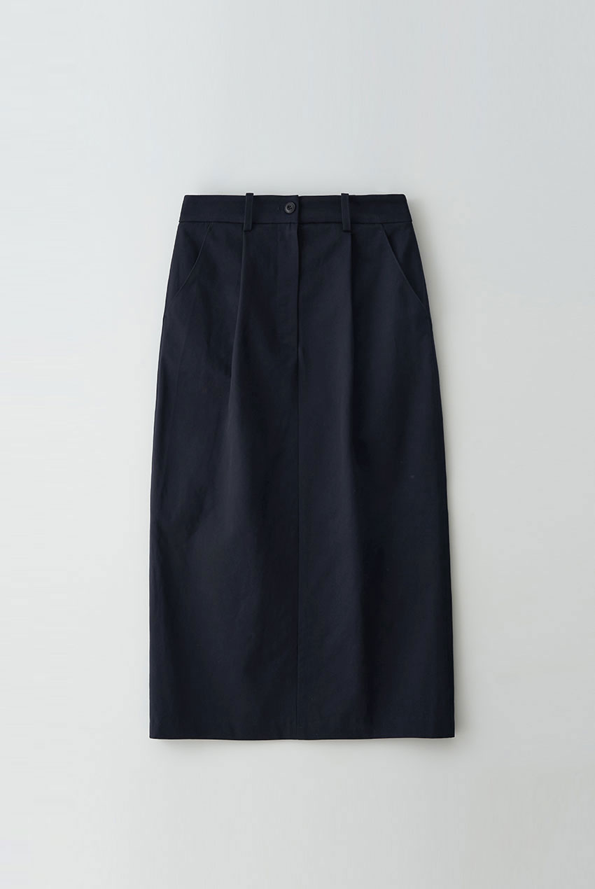 Pintuck Skirt (Navy)