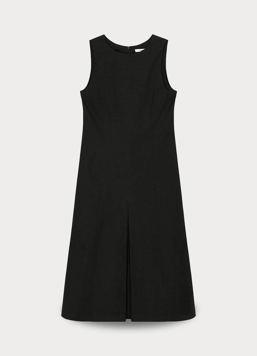 Luce Pleated Dress (Black)