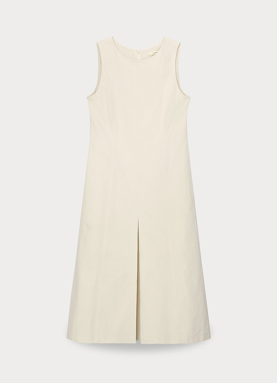 Luce Pleated Dress (Ivory)
