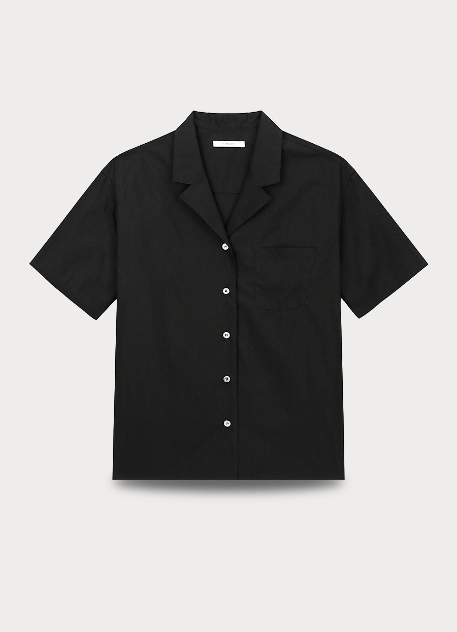 Solid Pocket Shirt (Black)