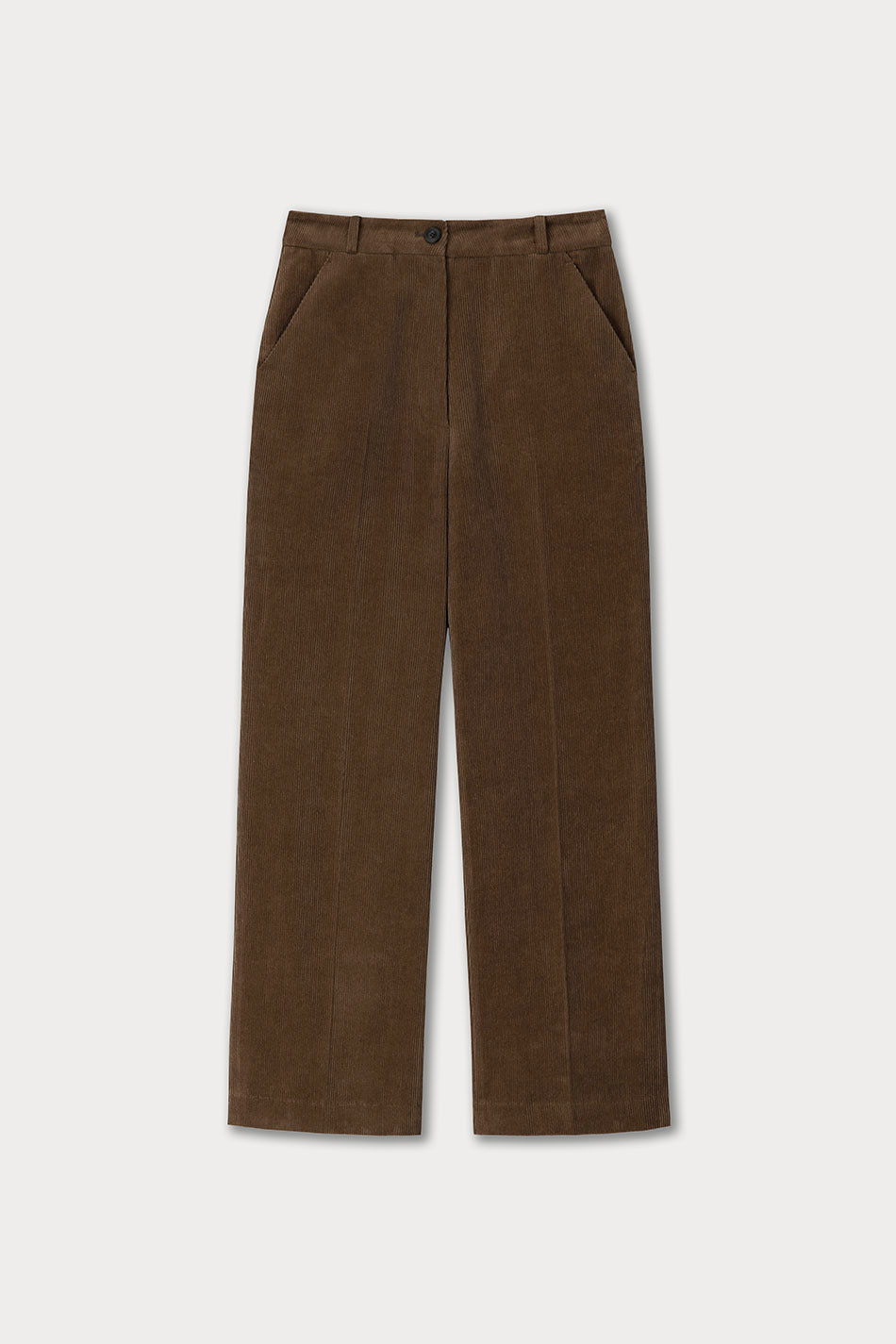 4th / Pintuck Corduroy Pants (Brown)