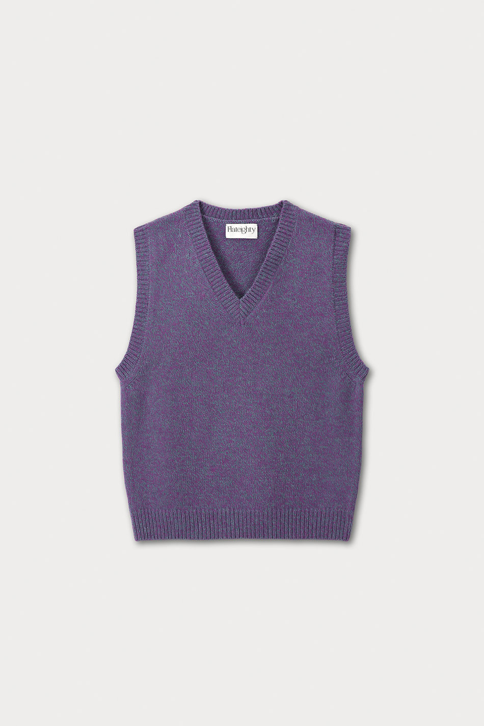 Ate Knit Vest (Low Purple)