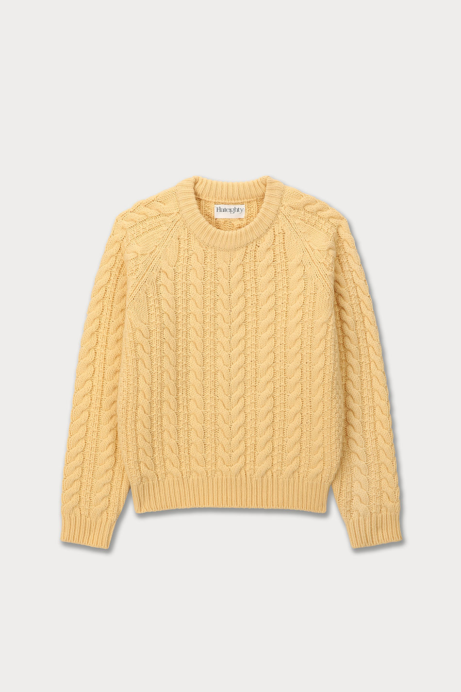 3rd / Cable Sweater (Yellow)