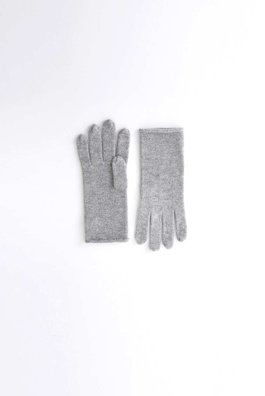 2nd/ Cashmere Gloves (Gray &amp; Black)