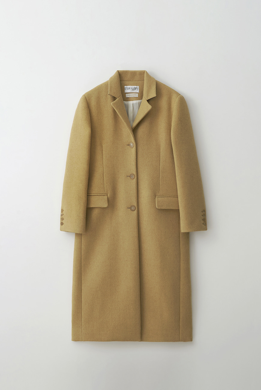 Wool Single Coat (Beige)
