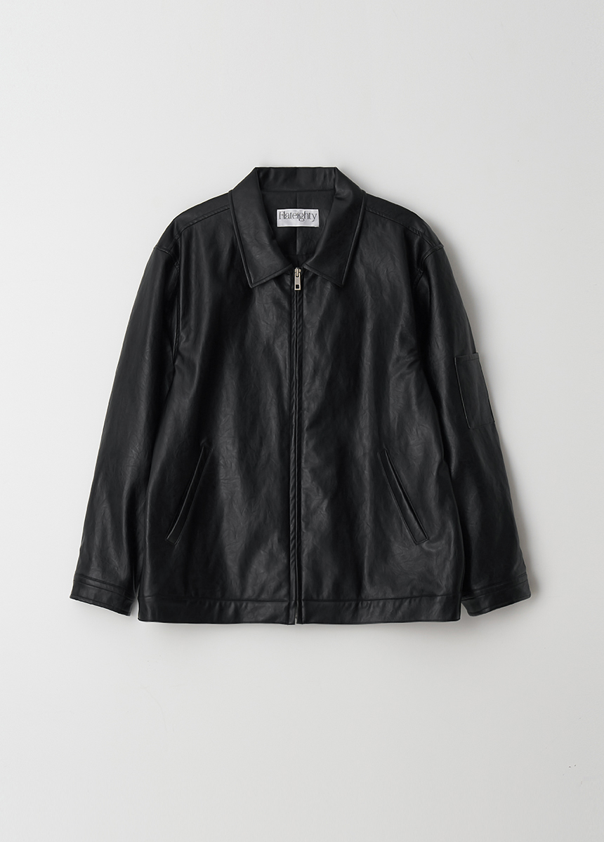 2nd/Vegan Leather Blouson Jacket (Black) 1st drop 10% off  (9/19~9/26)