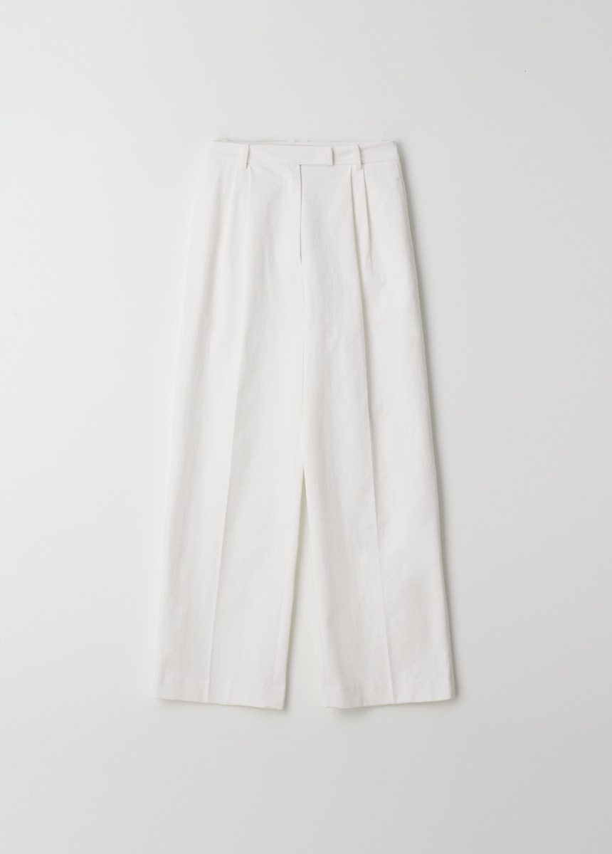Edgy Tucked Trousers(White) 1st drop 10% off  (9/19~9/26)